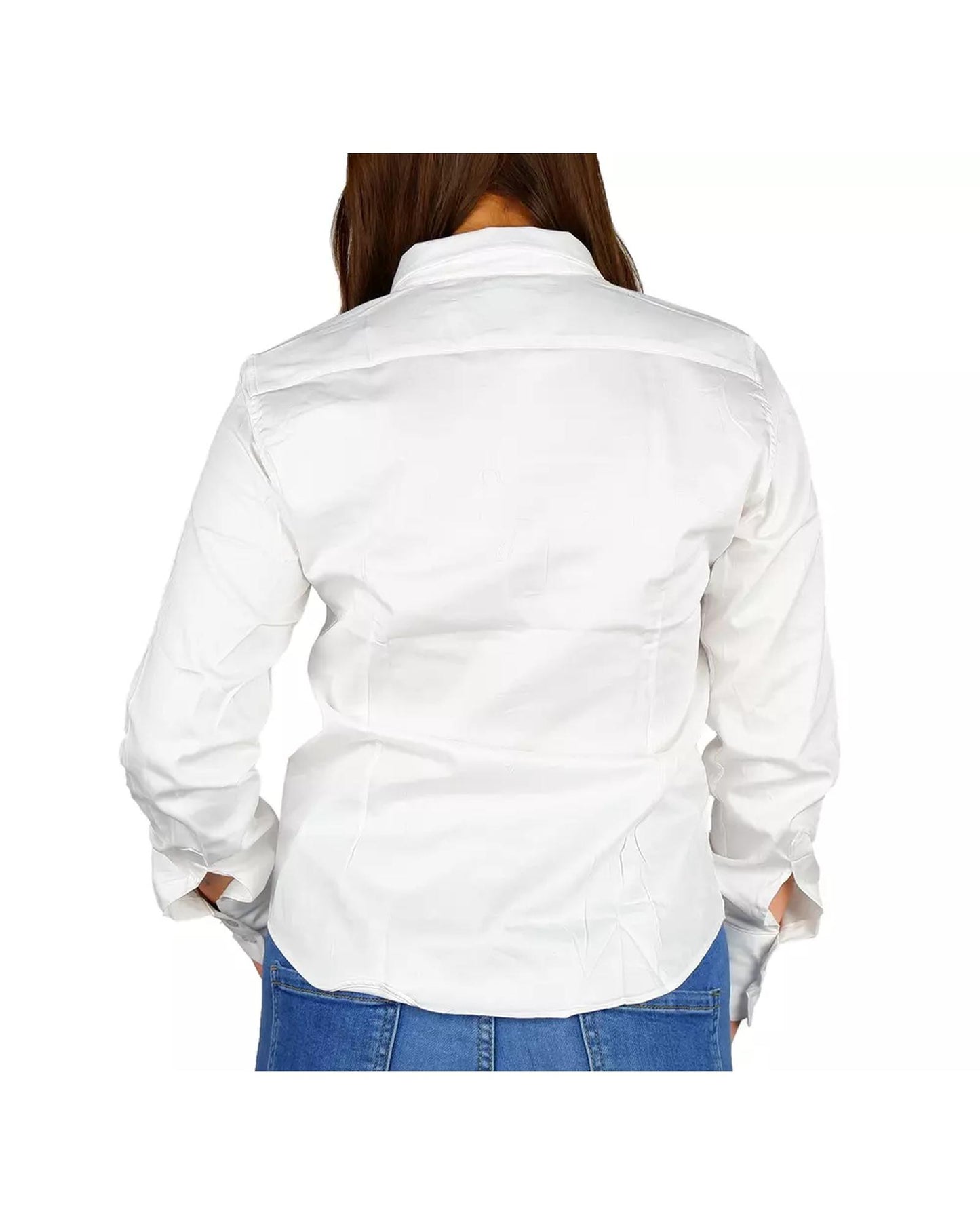 Milano Satin Shirt - Slim Fit Button Closure L Women