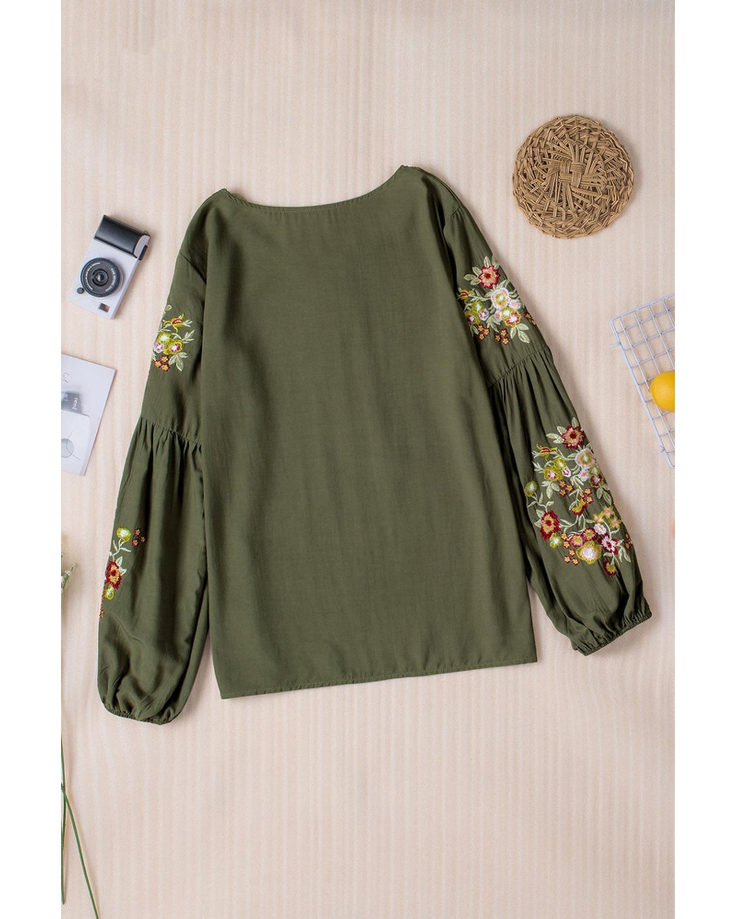 Azura Exchange Embroidered Long Sleeve Top - 2XL