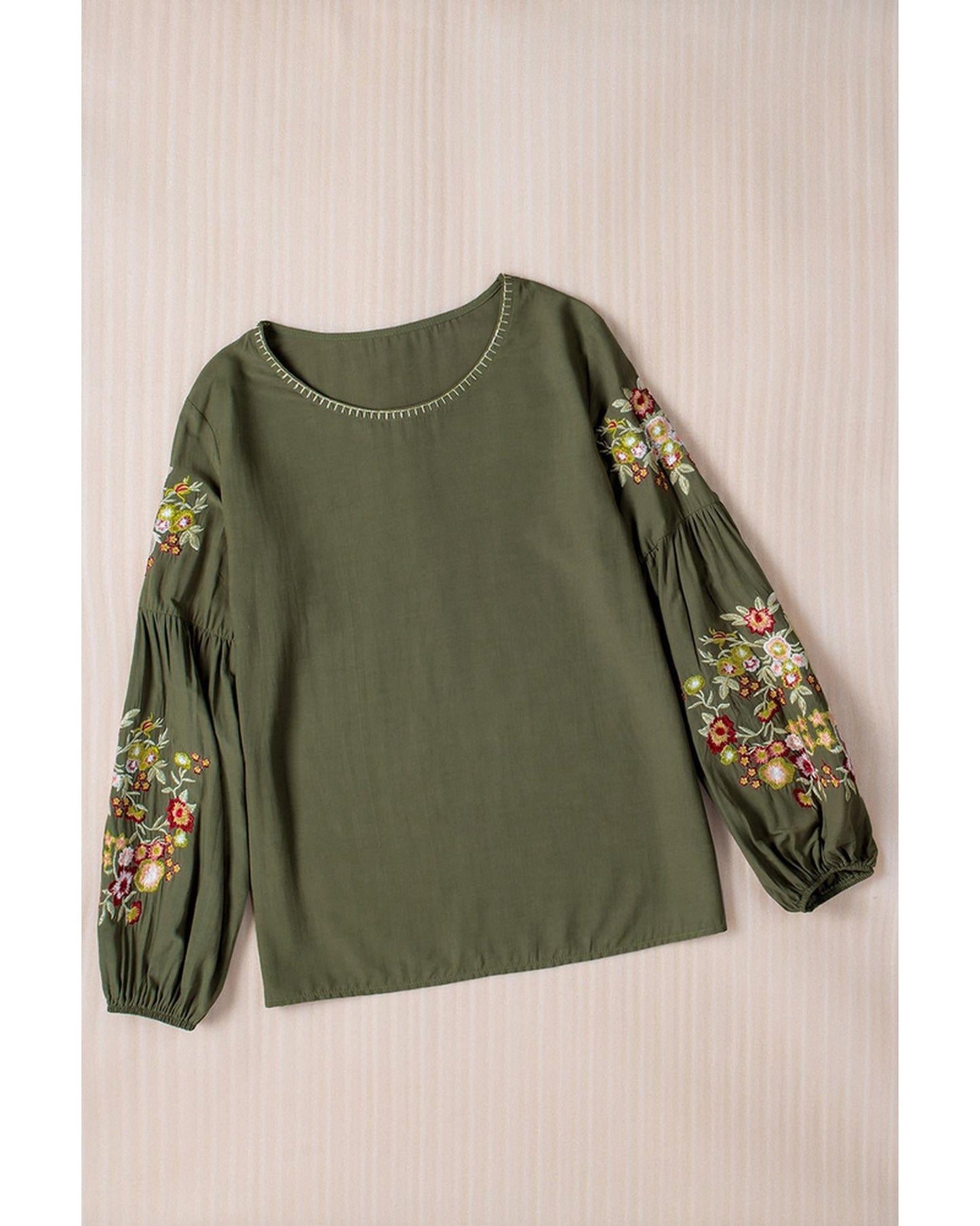 Azura Exchange Embroidered Long Sleeve Top - 2XL