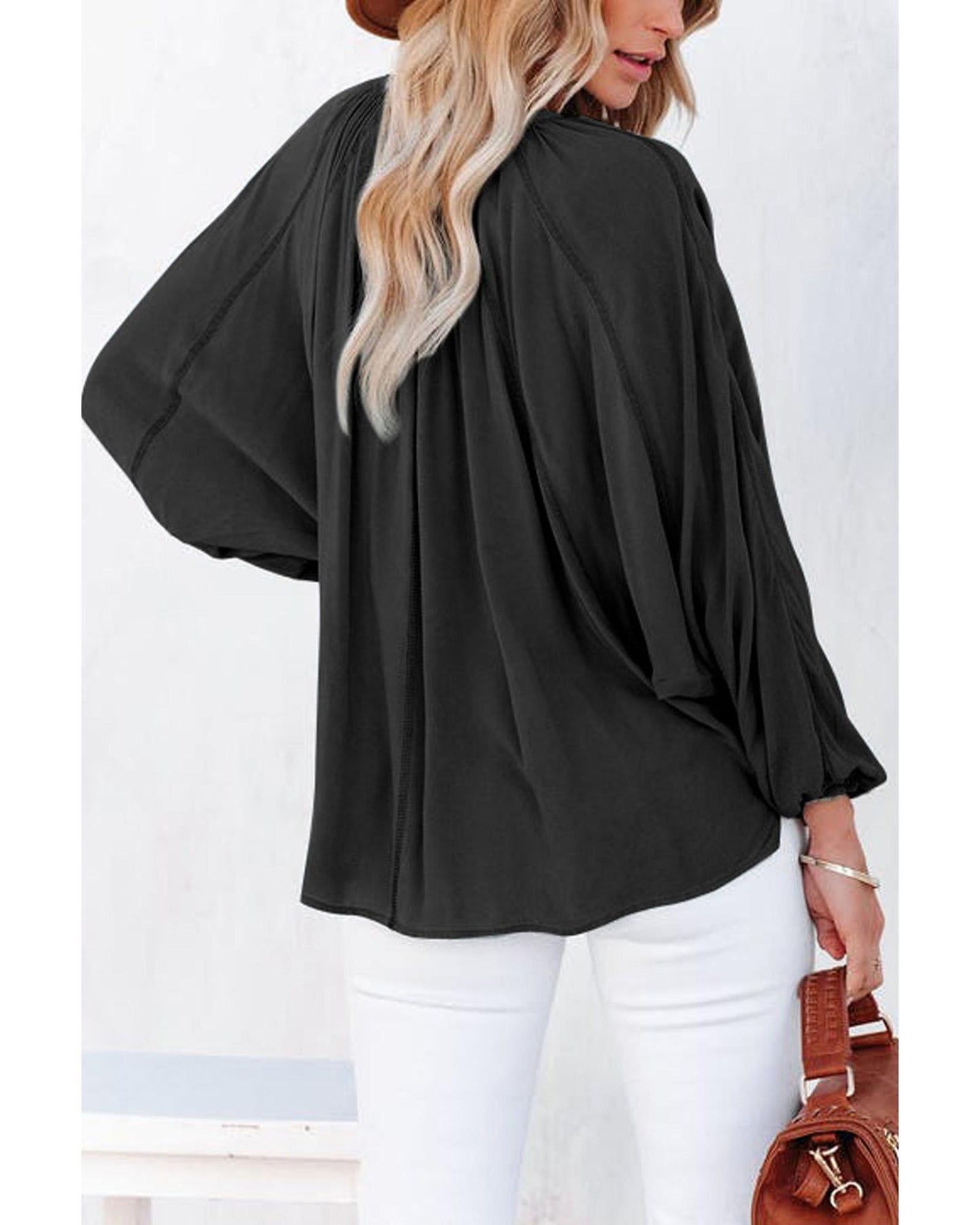 Azura Exchange V Neck Dolman Top - 2XL