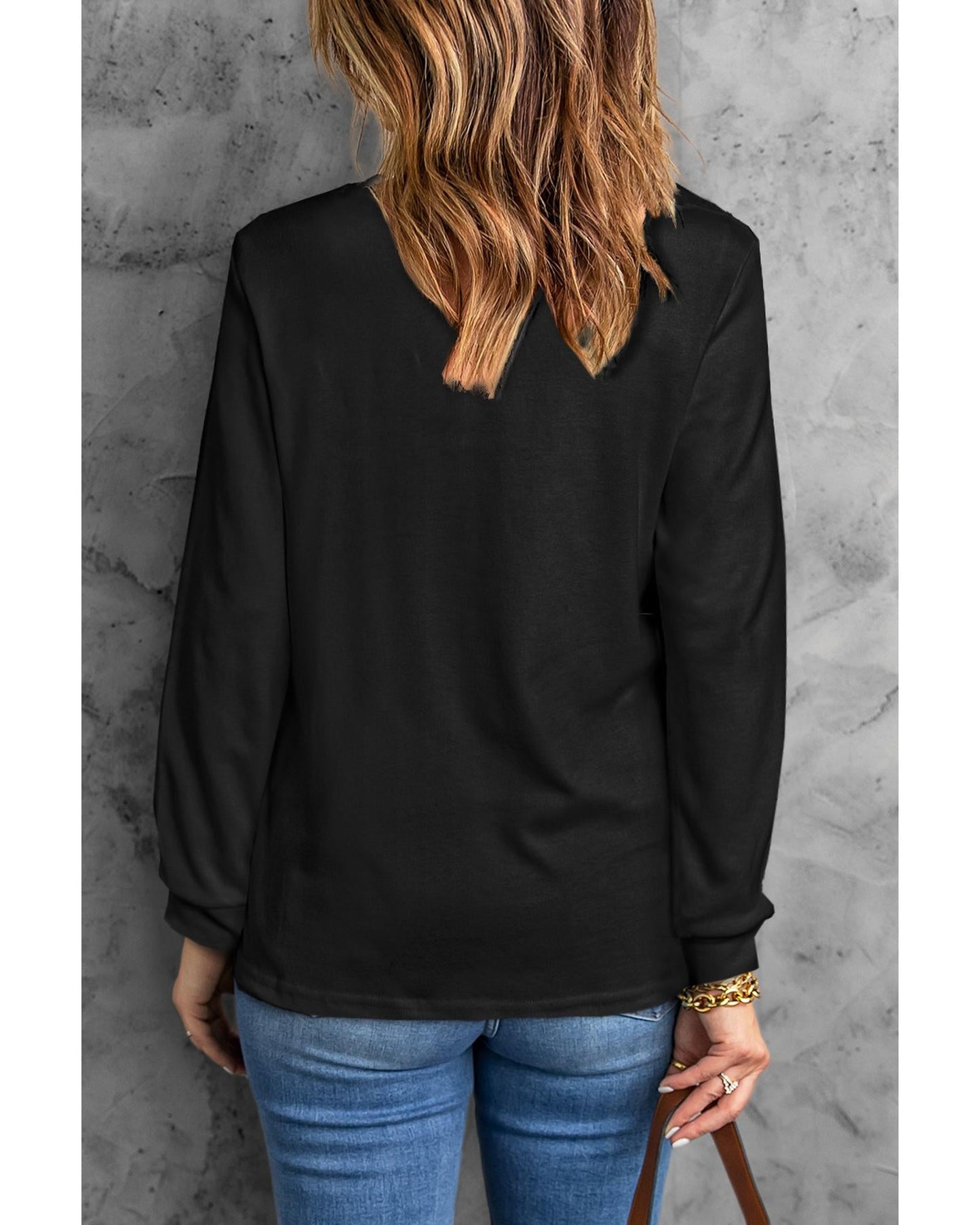 Azura Exchange Crew Neck Long Sleeve Long Sweatshirt - S