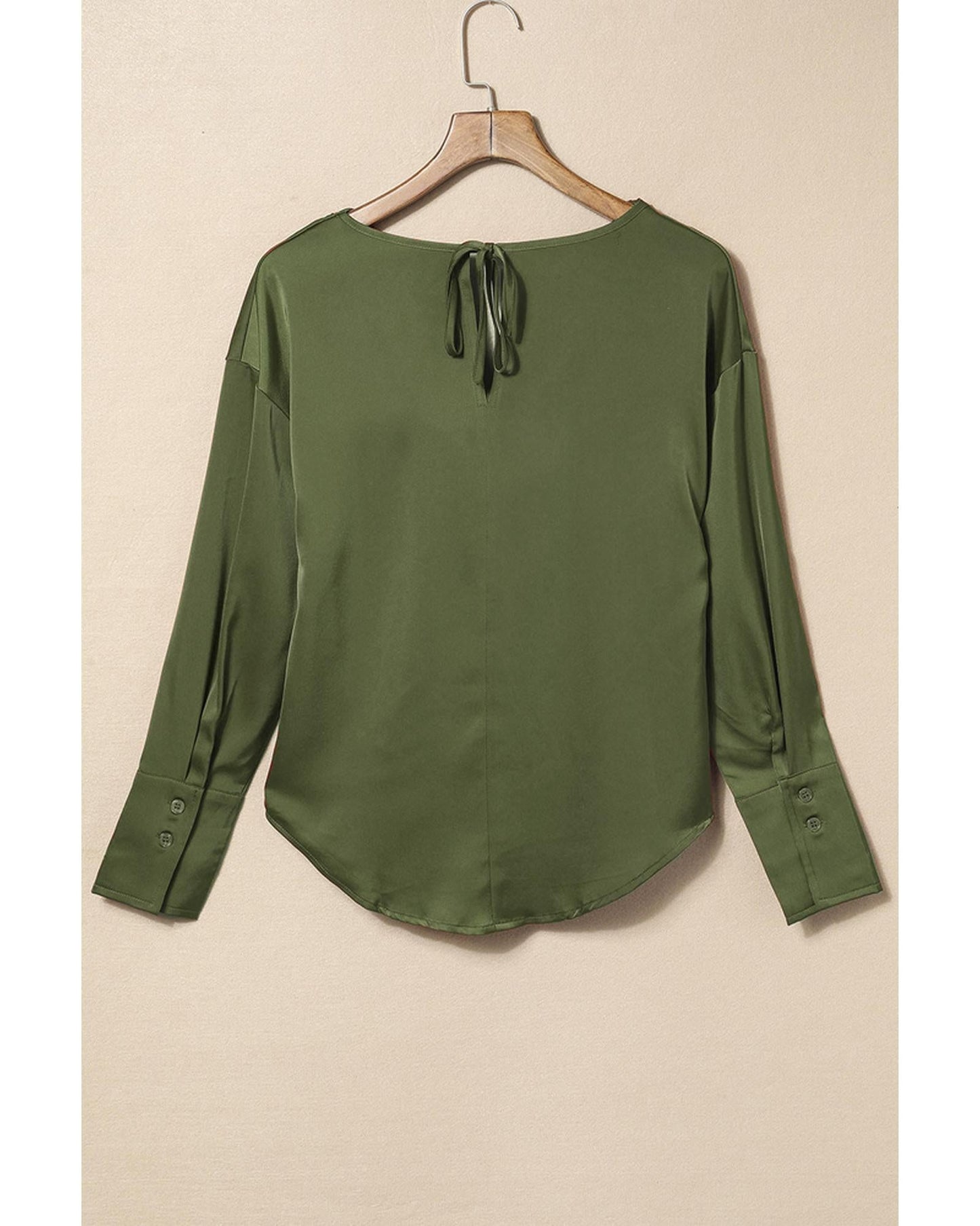 Azura Exchange Cowl Neck Long Sleeve Blouse - 2XL