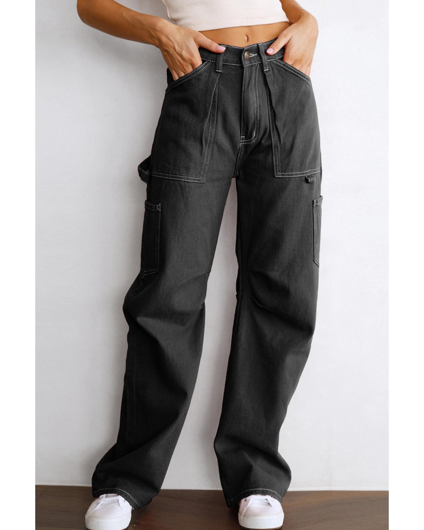 Azura Exchange High Waist Cargo Pants with Pockets - 14 US