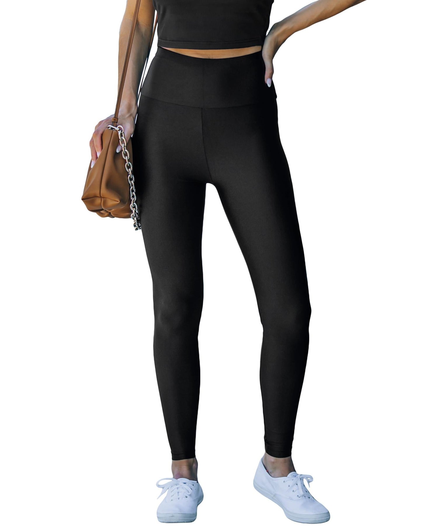 Azura Exchange High Rise Leggings with Waist Cincher - L